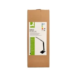 LAMPARA DE ESCRITORIO Q-CONNECT SIRIO LED 13W 800 LMTACTIL 3 NIVELES DE COLOR BRILLO REGULABLE COLOR NEGRO