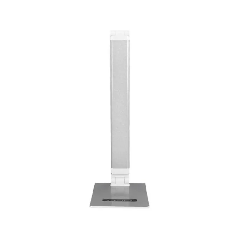 LAMPARA DE ESCRITORIO Q-CONNECT SIRIO LED 13W 800 LMTACTIL 3 NIVELES DE COLOR BRILLO REGULABLE COLOR PLATA