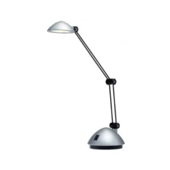LAMPARA DE OFICINA ARCHIVO 2000 CON BRAZO DOBLE ARTICULADO REGULABLE EN ALTURA LED 3W COLOR PLATA