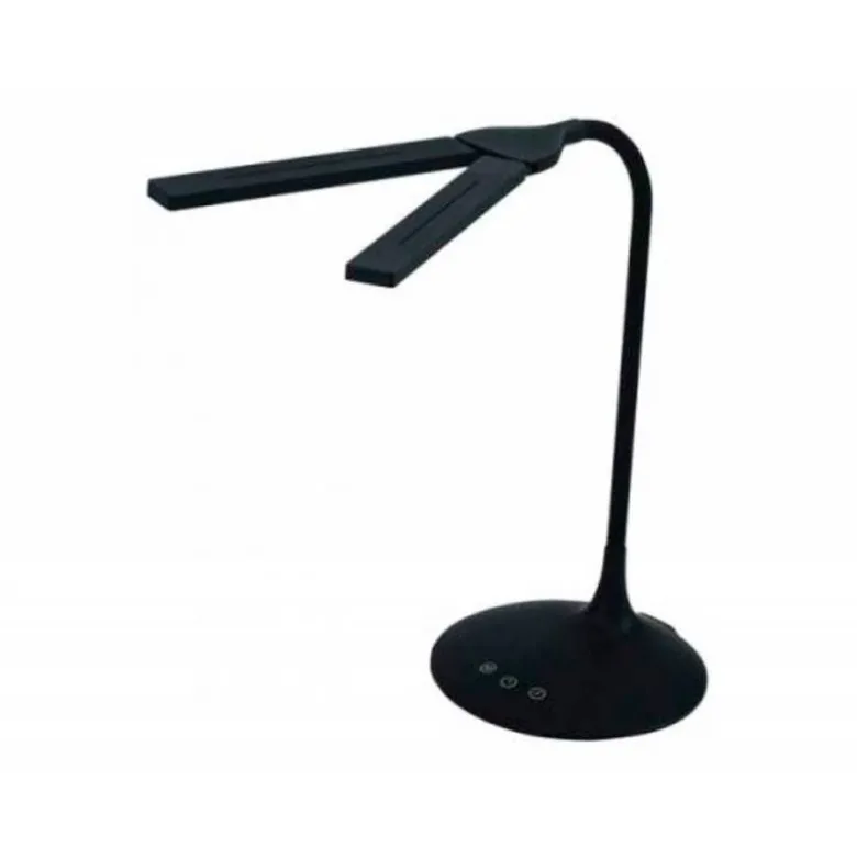 LAMPARA DE OFICINA ARCHIVO 2000 INALAMBRICA RECARGABLE 2 CABEZALES MOVILES LED 6W ABS COLOR NEGRO 180X340X360 MM