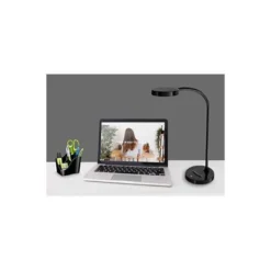 LAMPARA DE OFICINA CEP FLEX PLASTICO LED DE 4W BRAZO FLEXIBLE TACTIL COLOR NEGRO 160X600 MM