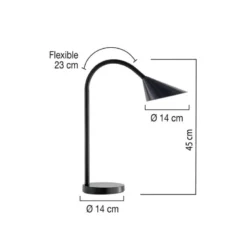 Lampara de oficina de Unilux Sol LED negro