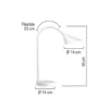 Lampara de oficina de Unilux Sol LED blanco