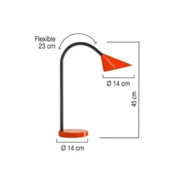 Lampara de oficina de Unilux Sol LED rojo