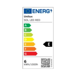 Lampara de oficina de Unilux Sol LED rojo