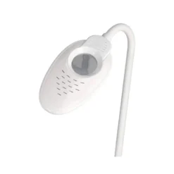 LAMPARA DE OFICINA Q-CONNECT SOBREMESA PROFESIONAL ABS 18 LEDS 5W INTERRUPTOR SENSOR 3 NIVELES CON LUPA COLOR BLANCO