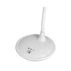 LAMPARA DE OFICINA Q-CONNECT SOBREMESA PROFESIONAL ABS 18 LEDS 5W INTERRUPTOR SENSOR 3 NIVELES CON LUPA COLOR BLANCO