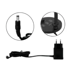LAMPARA DE OFICINA Q-CONNECT SOBREMESA PROFESIONAL ABS 80 LEDS 7 W CON INTERRUPTOR COLOR NEGRO