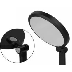 LAMPARA DE OFICINA Q-CONNECT SOBREMESA PROFESIONAL ABS 80 LEDS 7 W CON INTERRUPTOR COLOR NEGRO