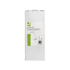 LAMPARA DE OFICINA Q-CONNECT SOBREMESA PROFESIONAL ABS 80 LEDS 7 W CON INTERRUPTOR COLOR BLANCO