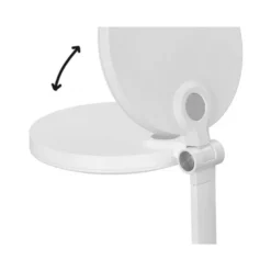 LAMPARA DE OFICINA Q-CONNECT SOBREMESA PROFESIONAL ABS 80 LEDS 7 W CON INTERRUPTOR COLOR BLANCO