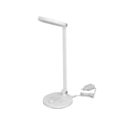 LAMPARA DE OFICINA Q-CONNECT SOBREMESA PROFESIONAL ABS 80 LEDS 7 W CON INTERRUPTOR COLOR BLANCO