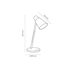 LAMPARA DE OFICINA Q-CONNECT SOBREMESA ABS TACTIL 6W 32 LED 150LM COLOR NEGRO
