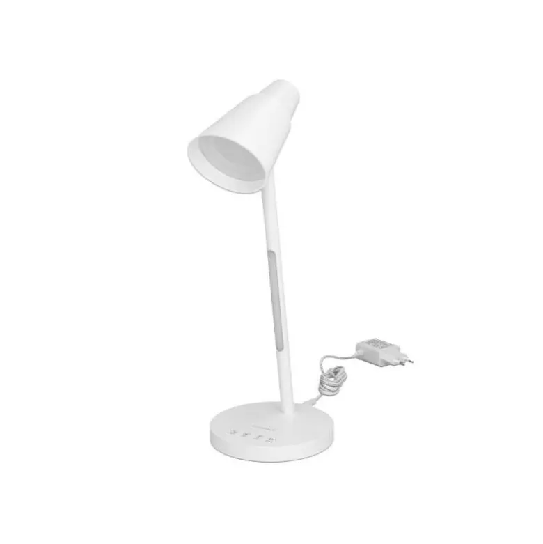 LAMPARA DE OFICINA Q-CONNECT SOBREMESA ABS TACTIL 6W 32 LED 330LM COLOR BLANCO