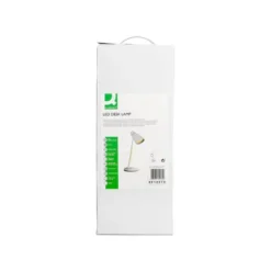 LAMPARA DE OFICINA Q-CONNECT SOBREMESA ABS TACTIL 6W 32 LED 330LM COLOR BLANCO