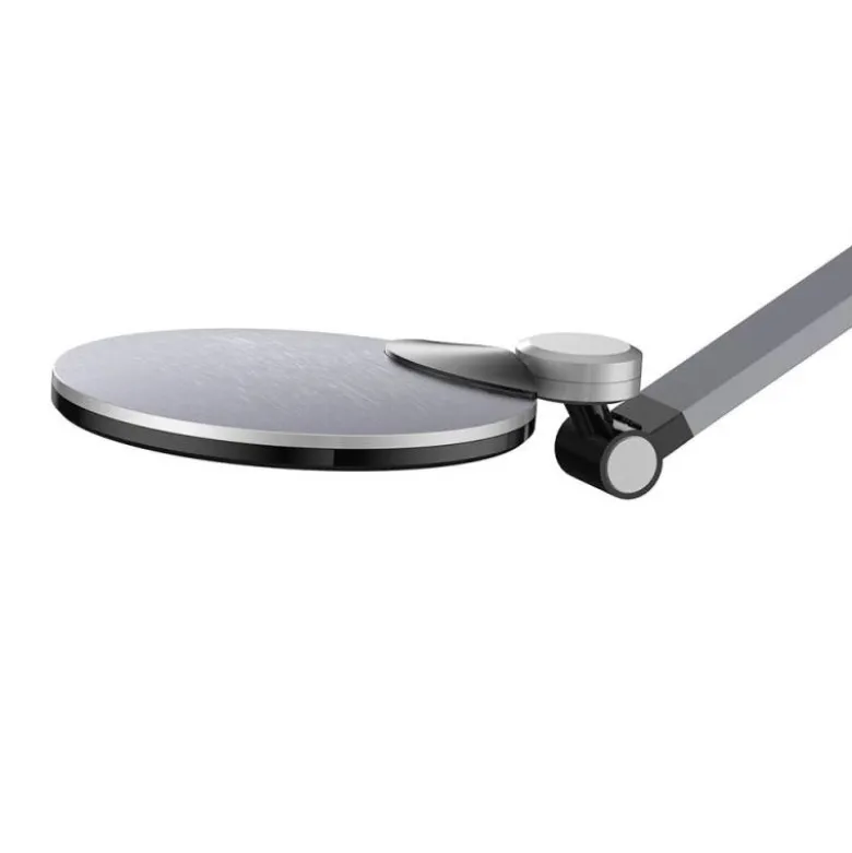 LAMPARA DE OFICINA Q-CONNECT SOBREMESA PROFESIONAL ALUMINIO 9W 120 LED CARGADOR MOVIL COLOR NEGRO