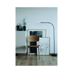 LAMPARA DE PIE MAUL LED PIRRO ALUMINIO COLOR NEGRO 1250X265X430 MM