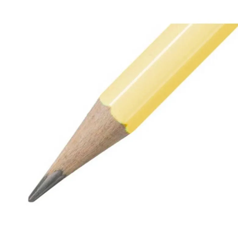 LAPICES DE GRAFITO CON GOMA STABILO SWANO MINA 2,2 MM DUREZA HB AMARILLO PASTEL