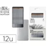 LAPICES DE GRAFITO WINSOR&NEWTON STUDIO COLECCION CAJA METALICA CON 12 UNIDADES GRADUACIONES