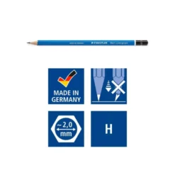 Lapices grafito Staedler Mars Lumograph 100 H