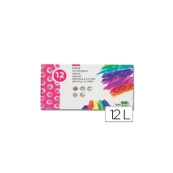 Lapices cera blanda Liderpapel 12 unidades