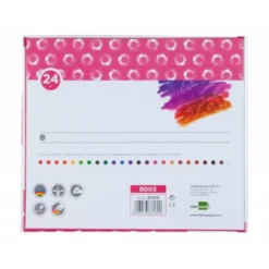Lapices cera blanda Liderpapel 24 unidades + sacapuntas + portaceras