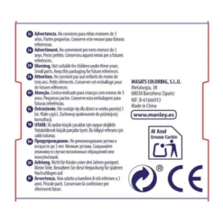 Lapices cera blanda Manley caja 12 unidades blanco