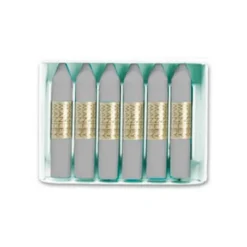 Lapices cera blanda Manley caja 12 unidades gris