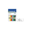 Lapices cera blanda Manley 6 unidades