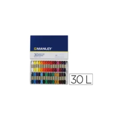 Lapices cera blanda Manley 30 unidades