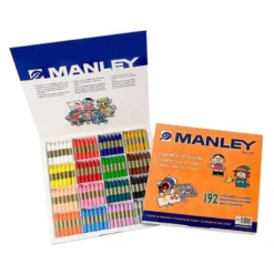 Lapices cera blanda Manley 192 unidades