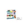 Lapices cera Giotto Maxi caja de 12 unidades colores surtidos