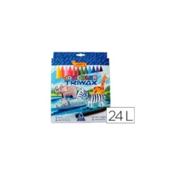 Lapices cera Jovi Jovicolor Triwax caja de 24 unidades colores surtidos