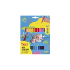 Lapices cera Jovi Jovicolor Triwax caja de 24 unidades colores surtidos