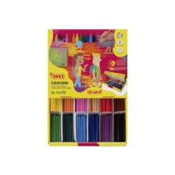 Lapices cera Jovi plasticolor 300 unidades de 12 colores surtidos