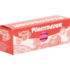 Lapices cera Plastidecor caja 25 unidades rosa