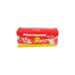 Lapices cera Plastidecor caja 25 unidades amarillo