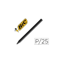 Lapices cera Plastidecor caja 25 unidades negro