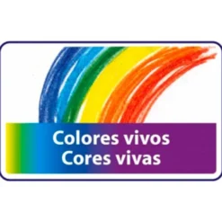 Lapices cera Plastidecor caja de 36 unidades colores surtidos