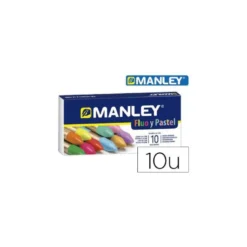 Lapices de Cera Manley Colores Surtidos fluor y pastel Caja de 10 colores