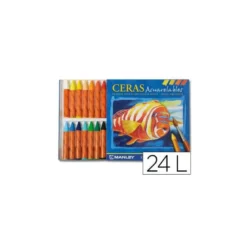 Lapices de cera masats acuarelable caja 24 unidades colores surtidos