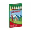 Lapices de Colores Alpino Hexagonales Caja 6 lapices Cortos