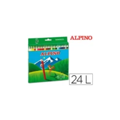 Lapices de Colores Alpino Hexagonales Caja 24 lapices largos