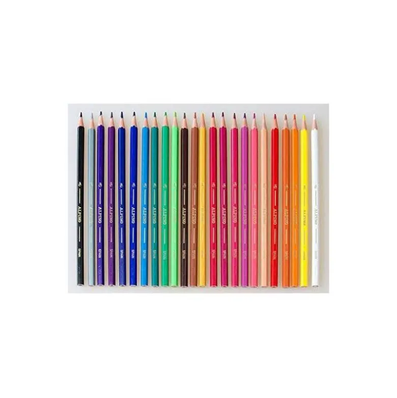 Lapices de colores Alpino triangulares caja 24 unidades