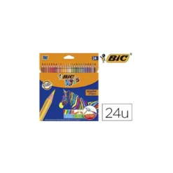 Lapices de colores Bic evolution Stripes Caja de 24 colores surtidos