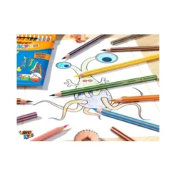 Lapices de colores Bic evolution Stripes Caja de 24 colores surtidos