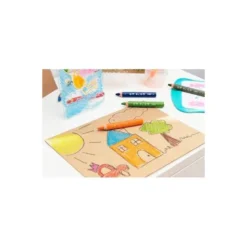 LAPICES DE COLORES BIC MULTISUPERFICIES TRIANGULARES MINA BORRABLE CAJA DE 6 UNIDADES COLORES SURTIDOS