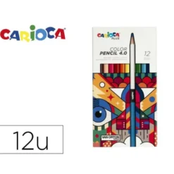 LAPICES DE COLORES CARIOCA PLUS 4.0 CAJA DE 12 UNIDADES COLORES SURTIDOS