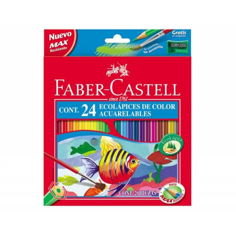 Lapices de colores Faber-Castell acuarelables