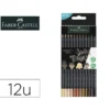 LAPICES DE COLORES FABER CASTELL BLACK EDICION TONOS DE PIEL CAJA DE 12 UNIDADES COLORES SURTIDOS